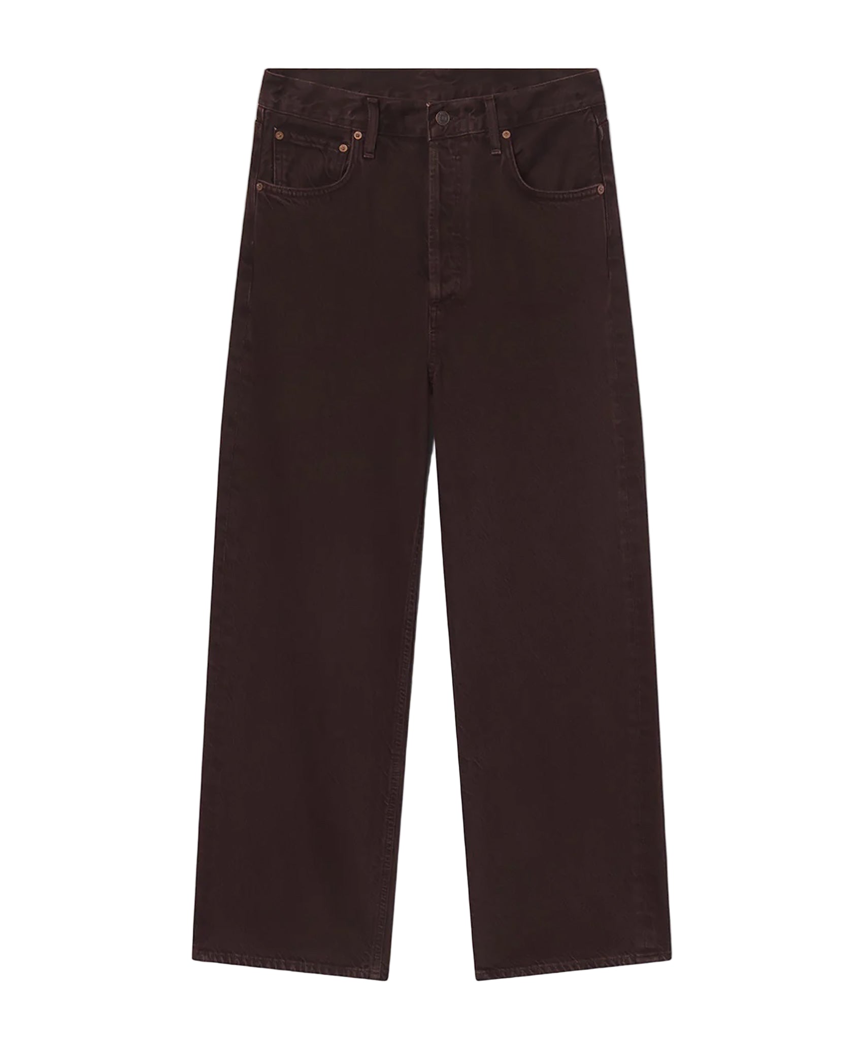 AGOLDE-Ren High Rise Wide Leg // Sloe Berry