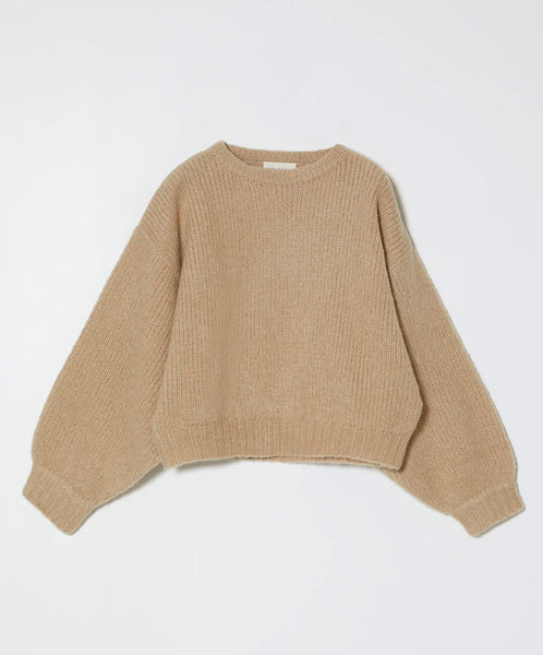 Atelier Delphine-Balloon Sleeve Sweater // Sand