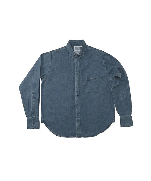 Jungmaven-Catalina Button Down Shirt // Denim