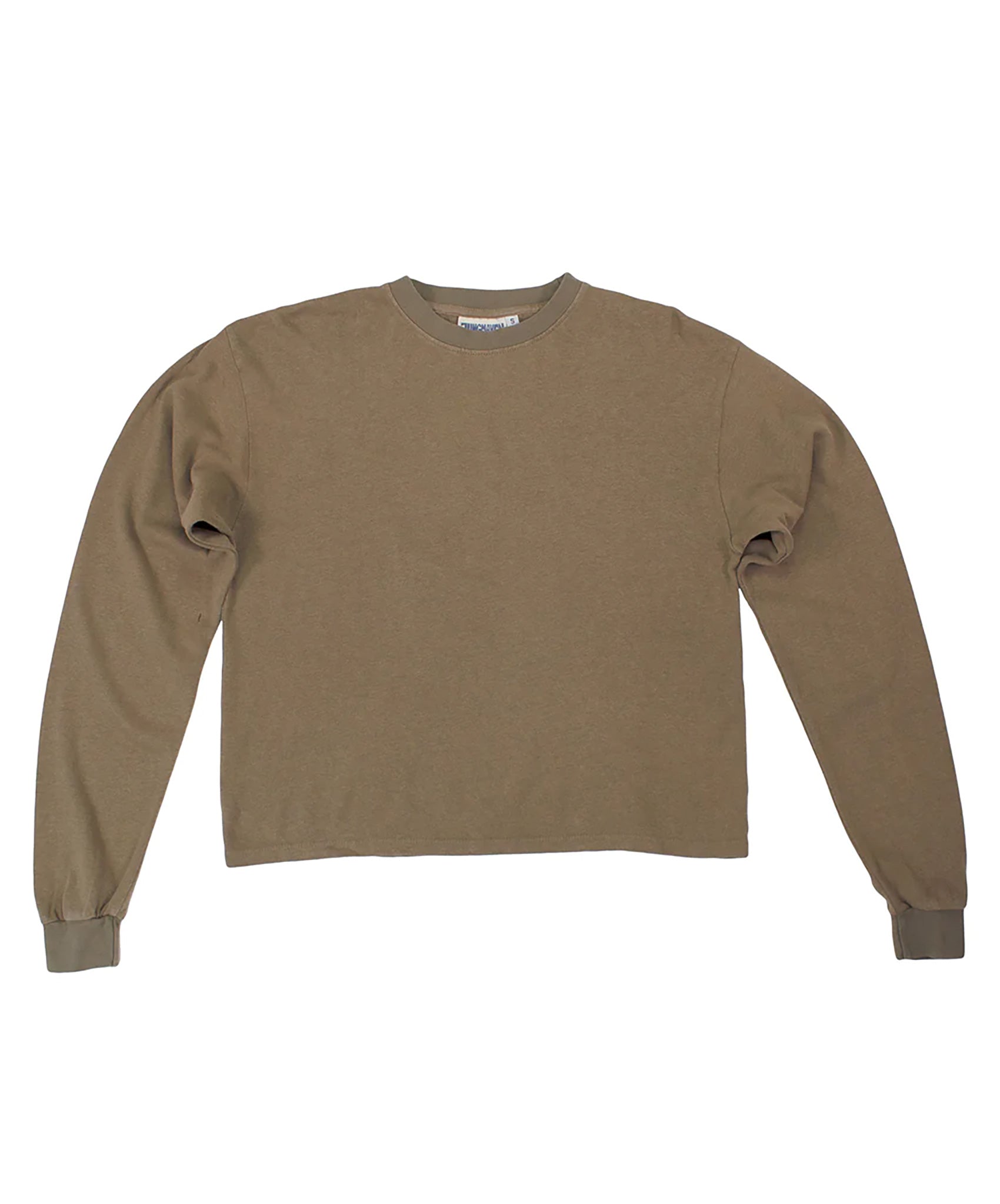 Jungmaven-Cropped Long Sleeve Tee // Coyote