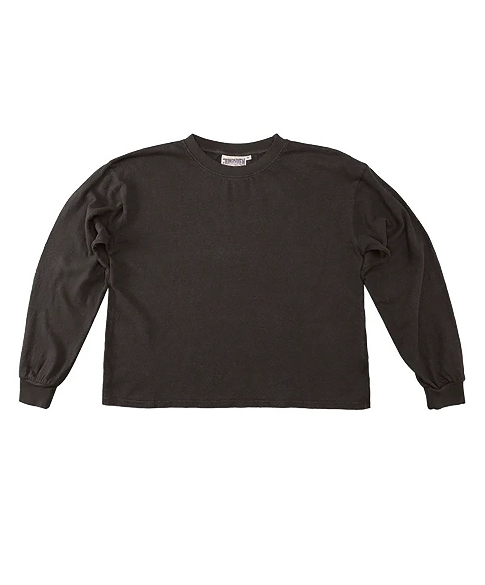 Jungmaven-Cropped Long Sleeve Tee // Coffee Bean