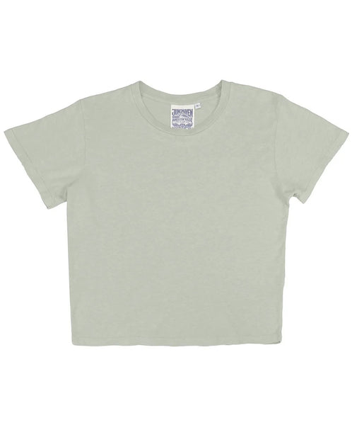 Jungmaven-Cropped Lorel Tee // Agave