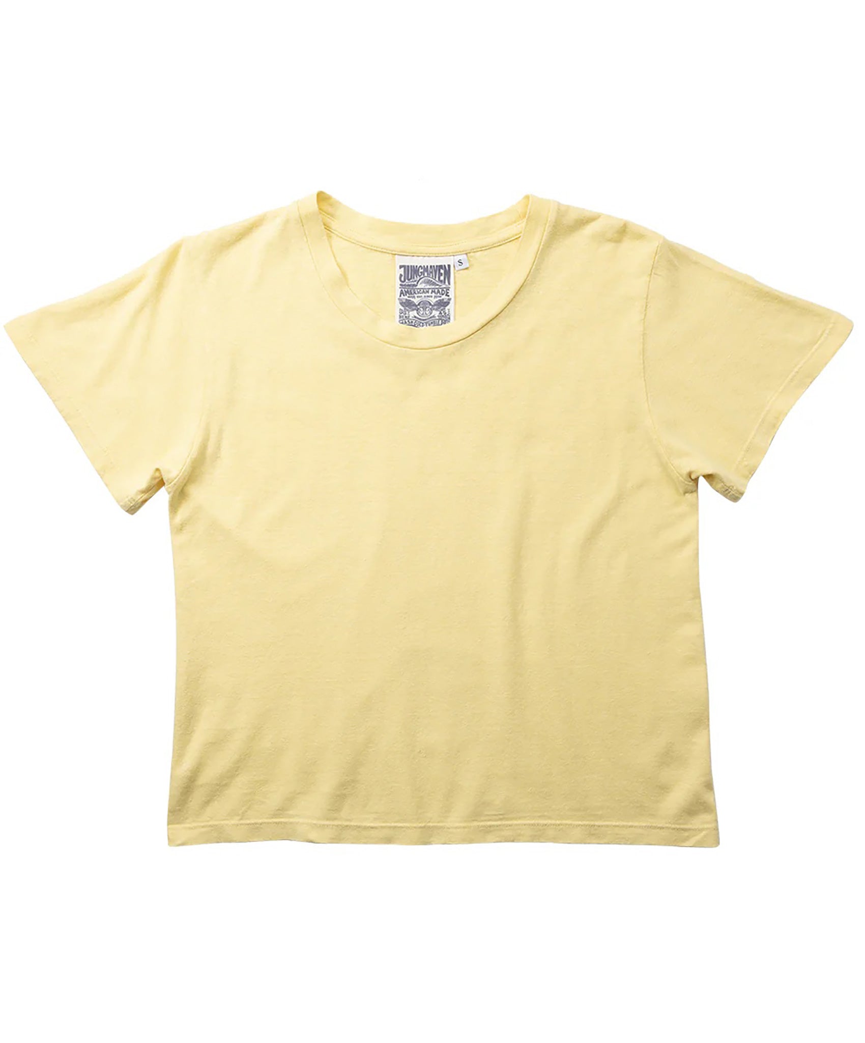 Jungmaven-Cropped Lorel Tee // Shortbread