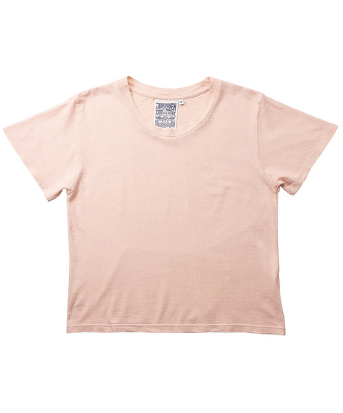 Jungmaven-Cropped Lorel Tee // Whispering Peach