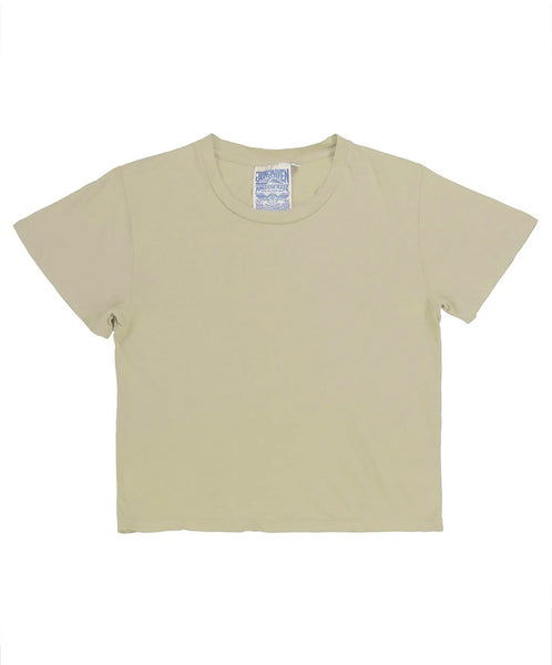 Jungmaven-Cropped Lorel Tee // Desert Khaki