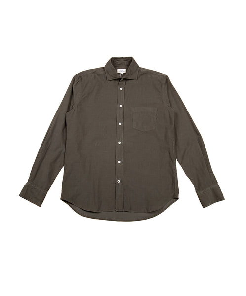 Hartford-Baby Cord Button Down // Military