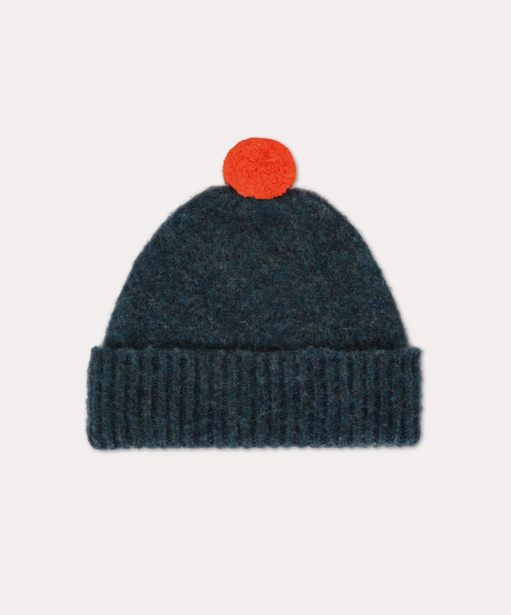 Jo Gordon-Brushed Plain Hat Contrast pompom // Lugano