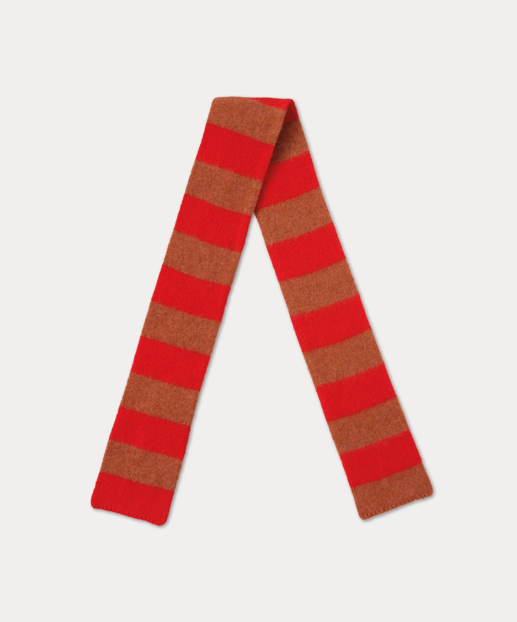 Jo Gordon-Small Brushed Stripe Scarf // Poppy+Iron Oxide