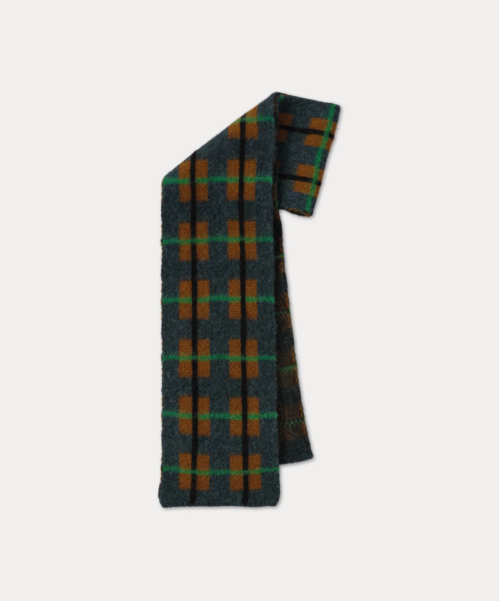 Jo Gordon-Small Brushed Tartan Scarf // Lugano