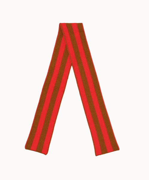 Jo Gordon-Small Brushed Striped Scarf // Cumin + Poppy