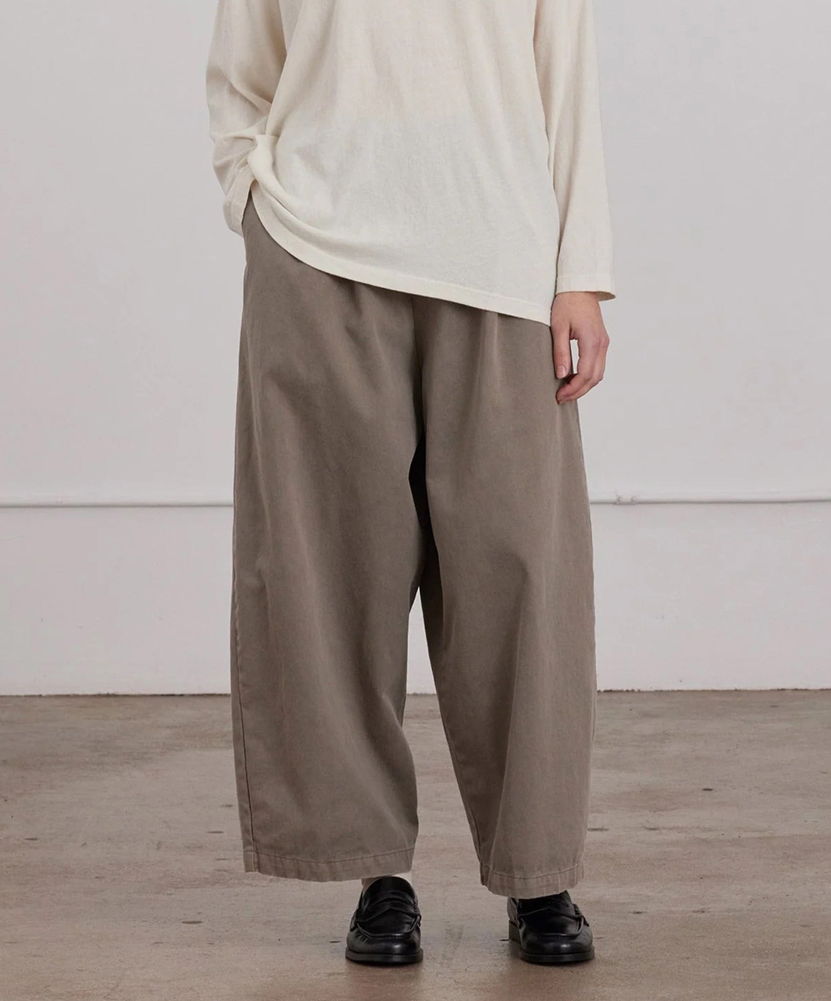 Black Crane-Wide Pant // Stone