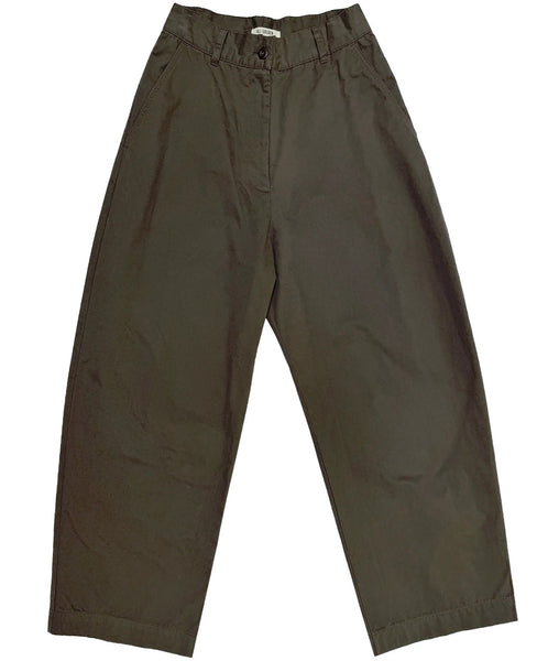 Ali Golden-Loose Barrel Pant // Deep Moss
