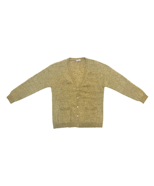 Ali Golden-Oversized Mohair Cardigan // Ochre