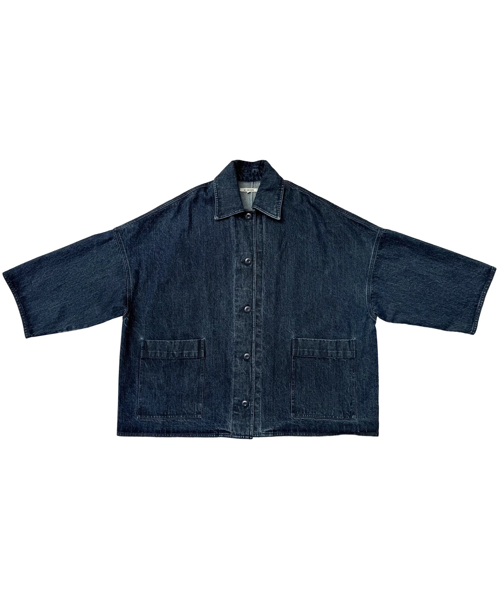 Ali Golden-Oversized Shirt Jacket // Dark Denim