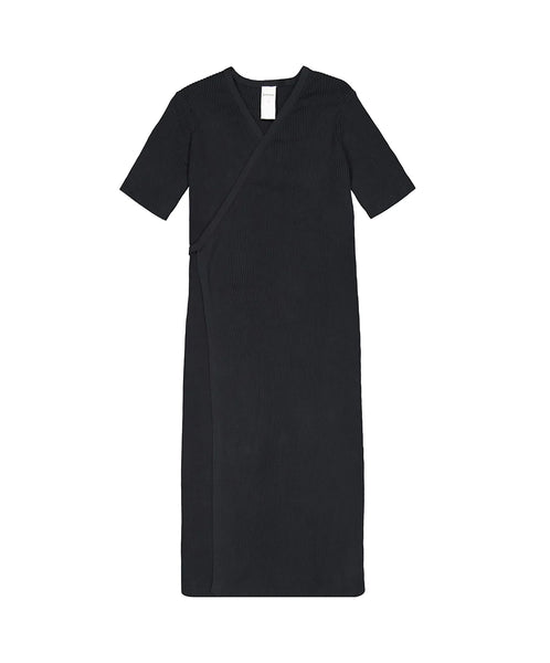 Kowtow-Annie Wrap Dress //  Black