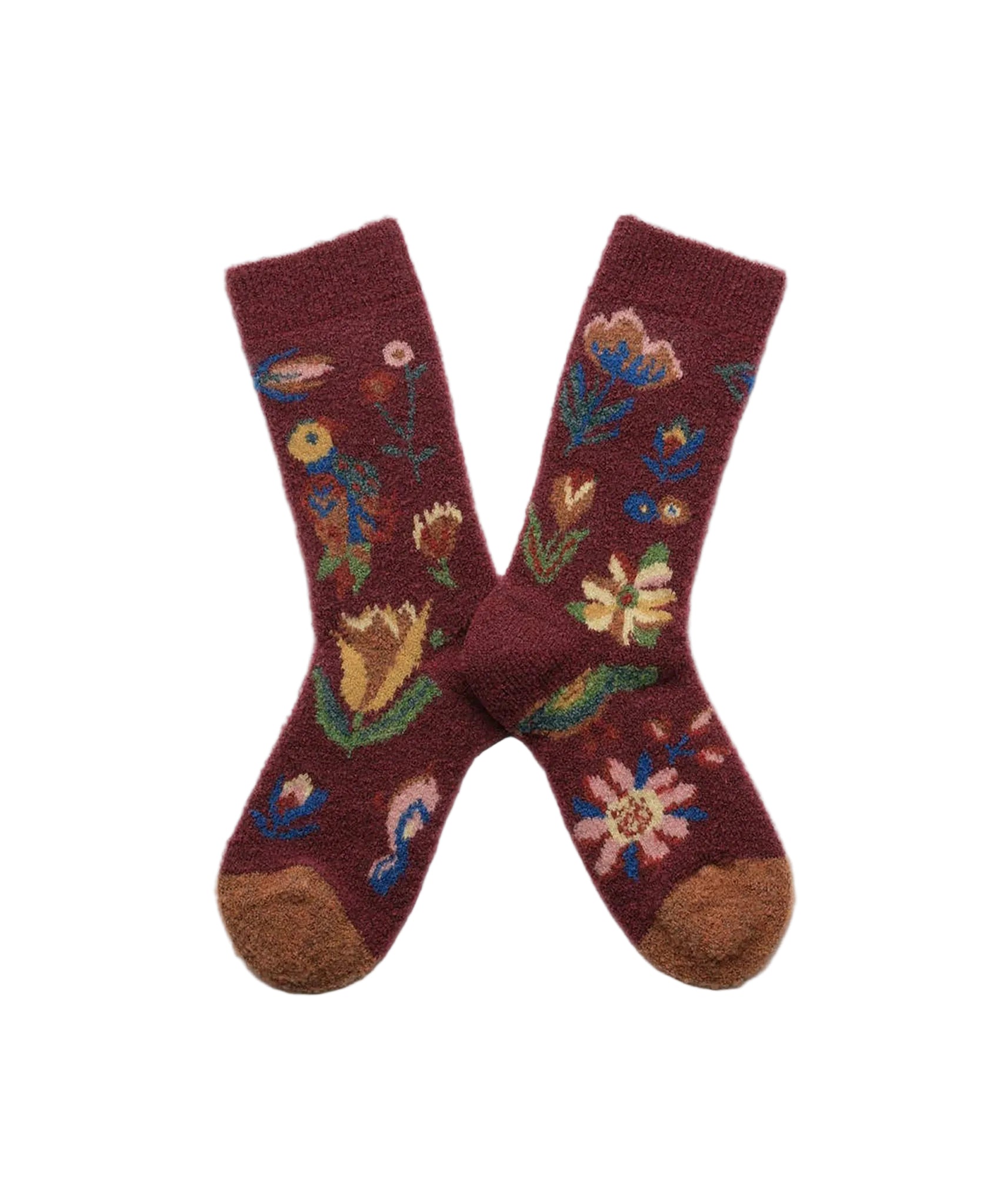 Bonne Maison-Mousse Flowers & Birds Socks