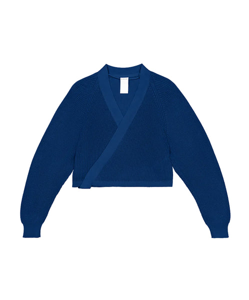 Kowtow-Composure Cardigan // Primary Blue