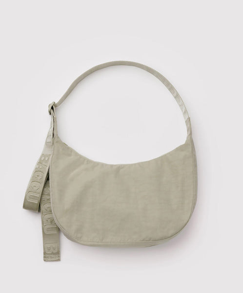 Baggu-Medium Nylon Crescent Bag // Celadon