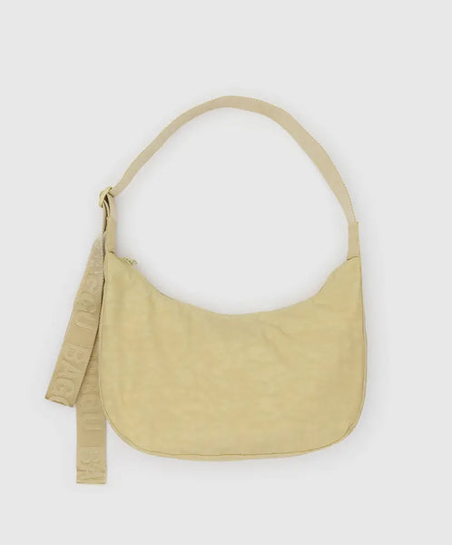 Baggu-Medium Nylon Crescent Bag // Butter