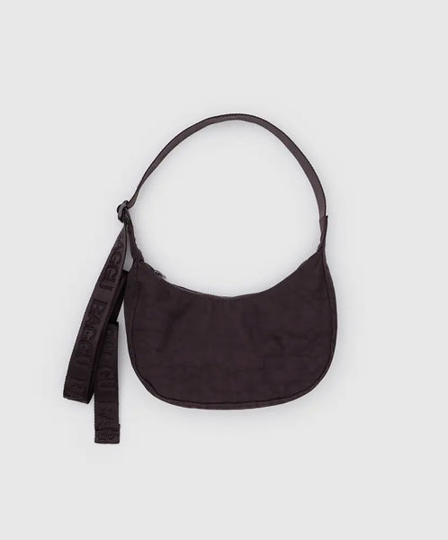 Baggu-Small Nylon Crescent Bag // Chocolate Plum