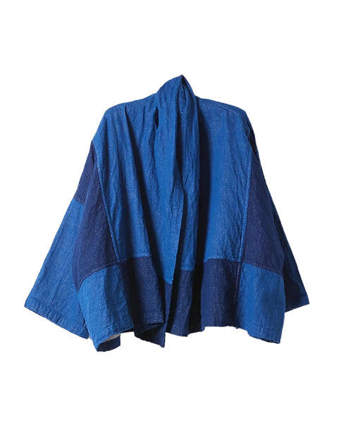 Blue jacket on a white background