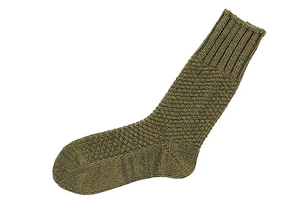 Nishiguchi-Wool Cotton Boot Sock