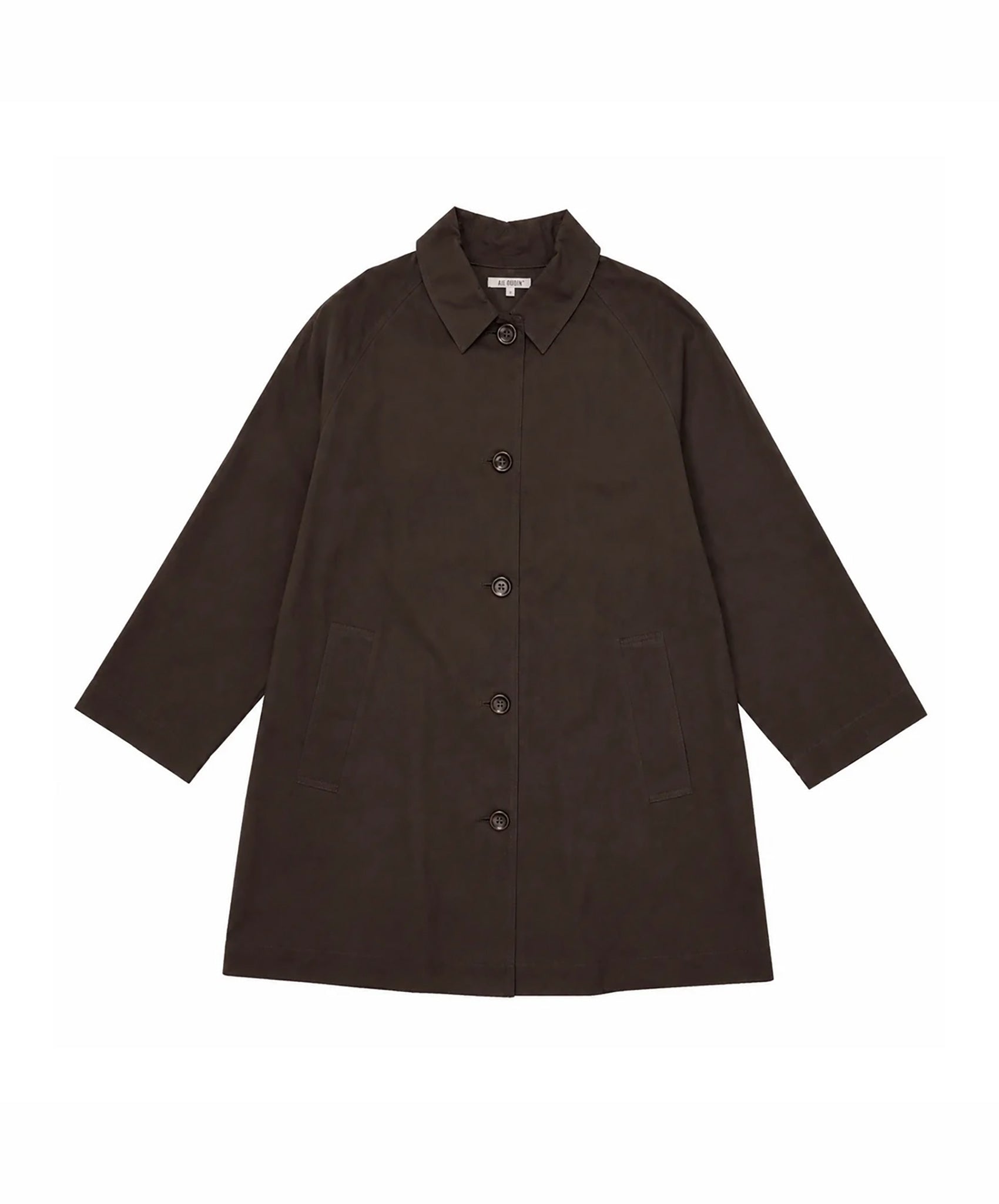 Ali Golden-Short Trench // Dark Brown