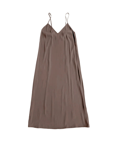 Ali Golden-Slip Dress // Taupe