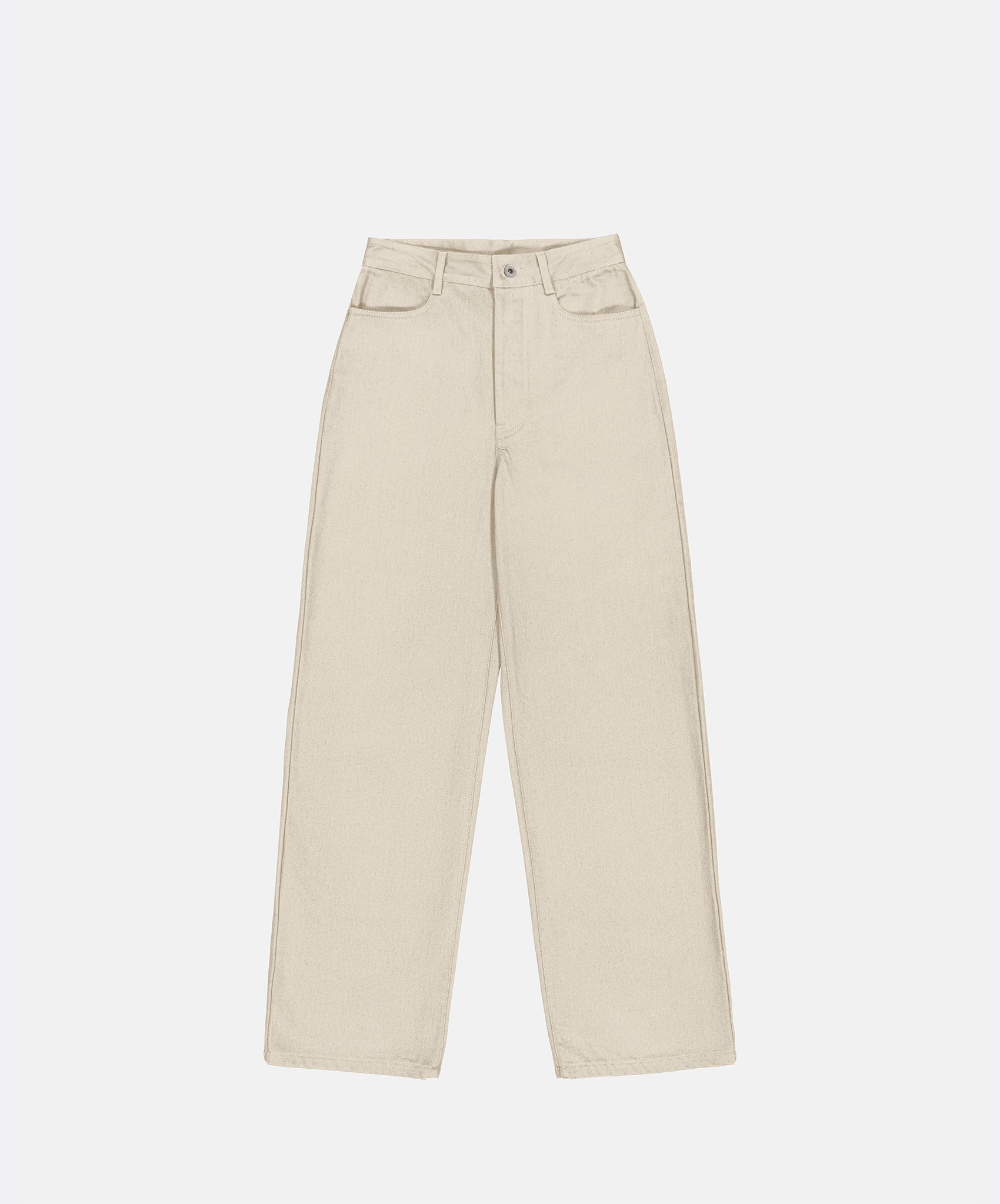 Kowtow-Straight Leg Jeans // Ecru