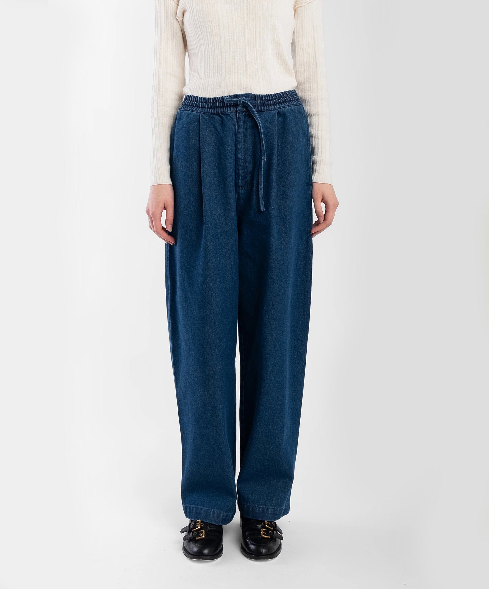 Micaela Greg-Tie Trouser // Denim