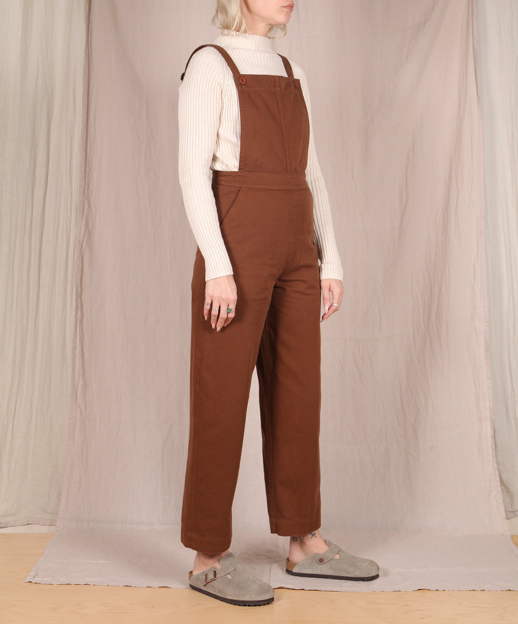 Ali Golden-Fitted Overall Jumper // Copper