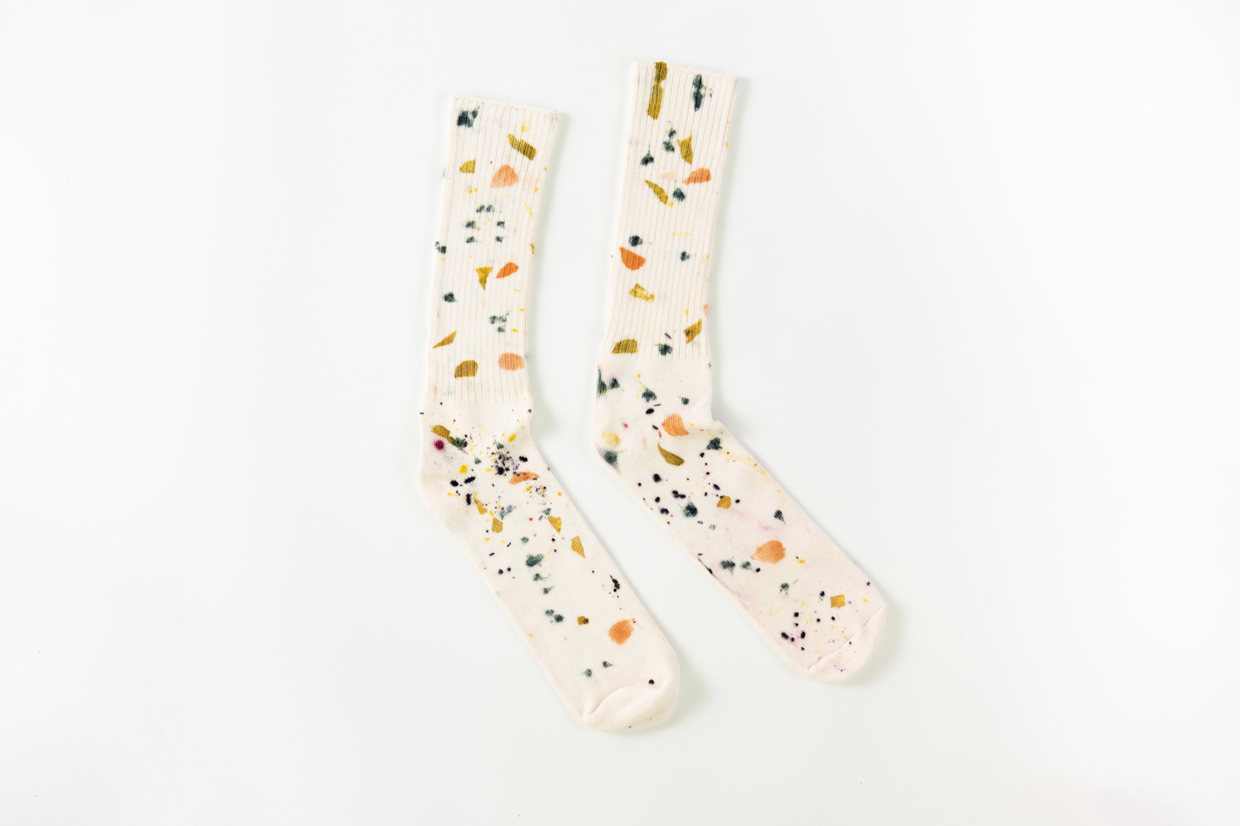 a_db-Bamboo Slouch Socks // Abstract Print