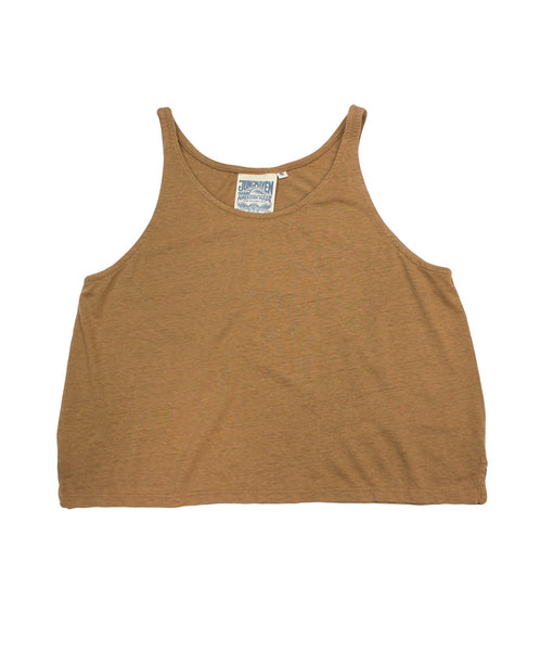 Jungmaven-Cropped Tank // Coyote