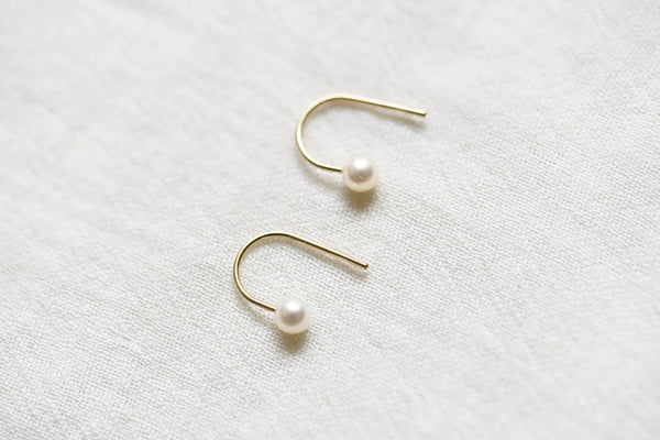 8.6.4.-Pearl Earring Threaders // EA-P-04