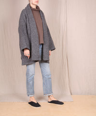 Atelier Delphine-Haori Sweater Coat // CHARCOAL