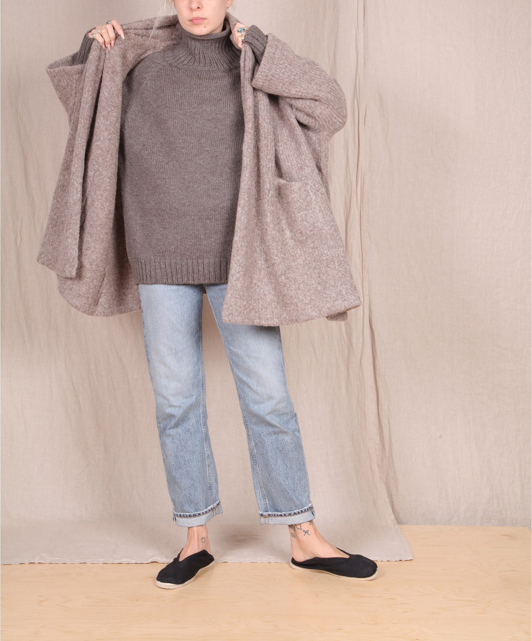 Atelier Delphine-Haori Sweater Coat // Deer