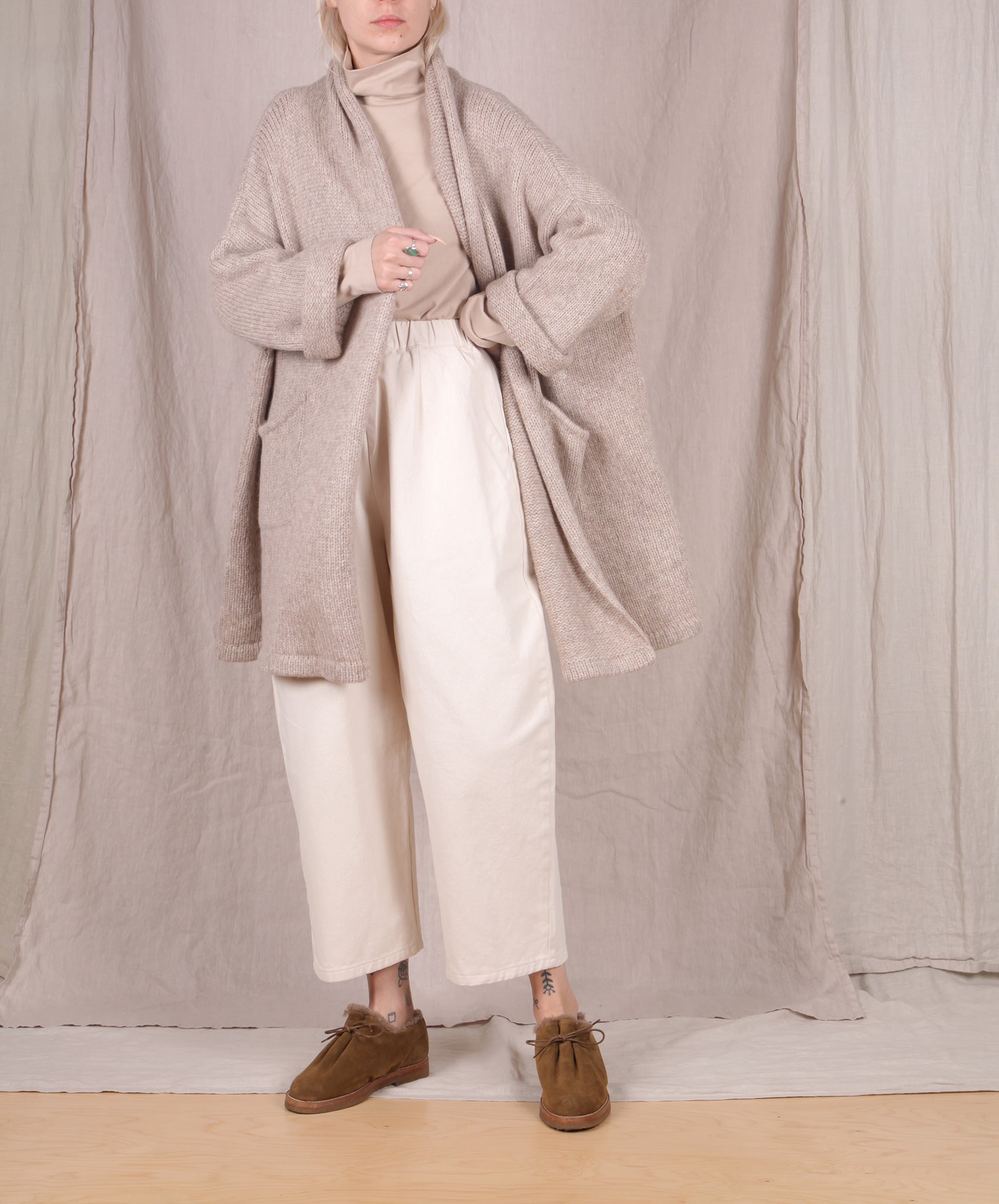 Atelier Delphine-Haori Sweater Coat // Grain