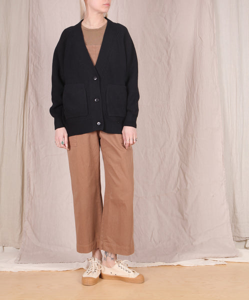Kowtow- Raglan Cardigan // Black