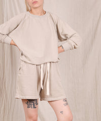 Jungmaven-Bonfire Raglan Sweatshirt // Canvas