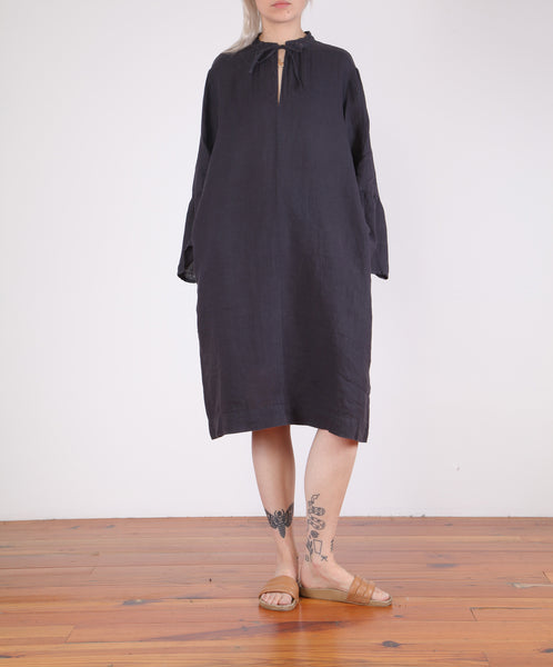 Hartford-Roda Bell Sleeve Linen Dress
